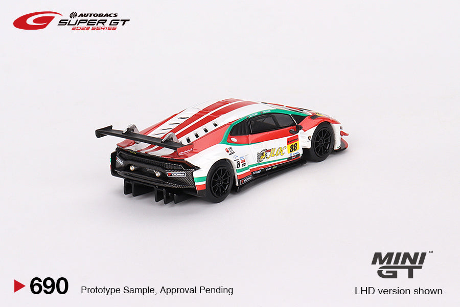 Mini GT Lamborghini Huracán GT3 EVO2 #88 "JLOC Lamborghini GT3"  JLOC  2023 SUPER GT SERIES