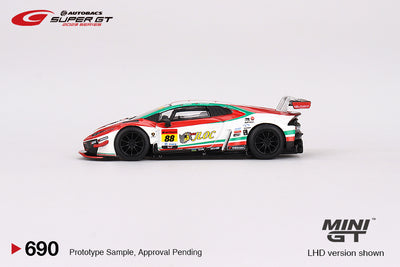 Mini GT Lamborghini Huracán GT3 EVO2 #88 "JLOC Lamborghini GT3"  JLOC  2023 SUPER GT SERIES