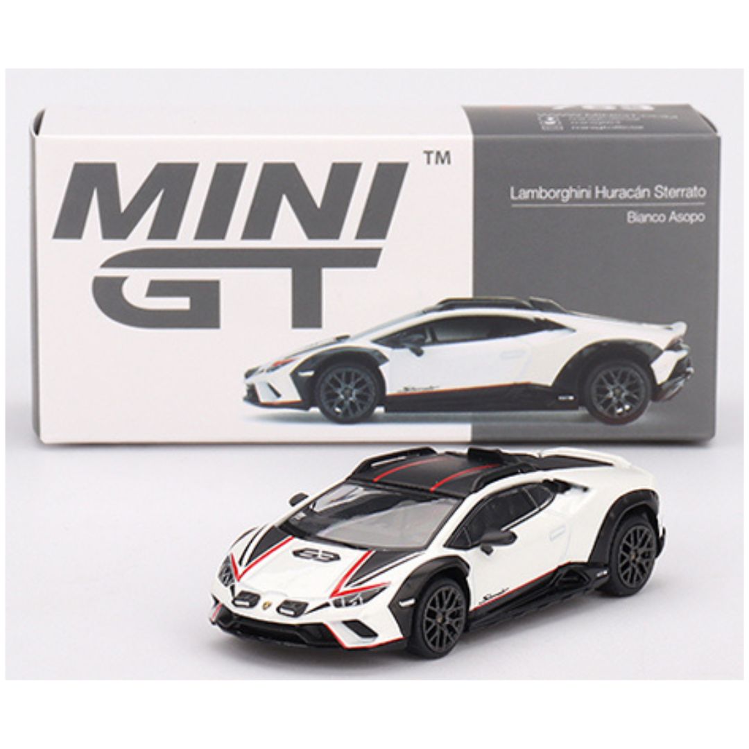 Mini GT #763: Lamborghini Huracán Sterrato Bianco Asopo 1:64