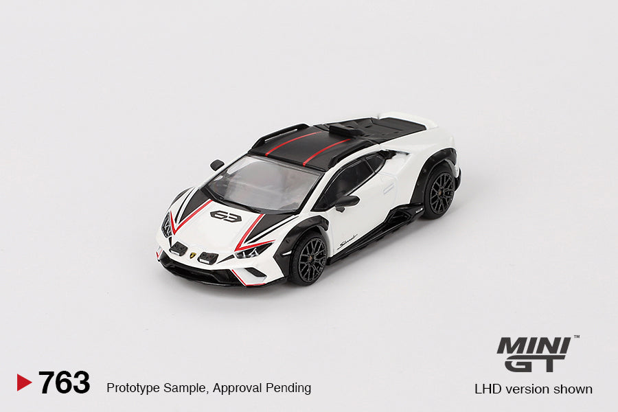 Mini GT #763: Lamborghini Huracán Sterrato Bianco Asopo 1:64