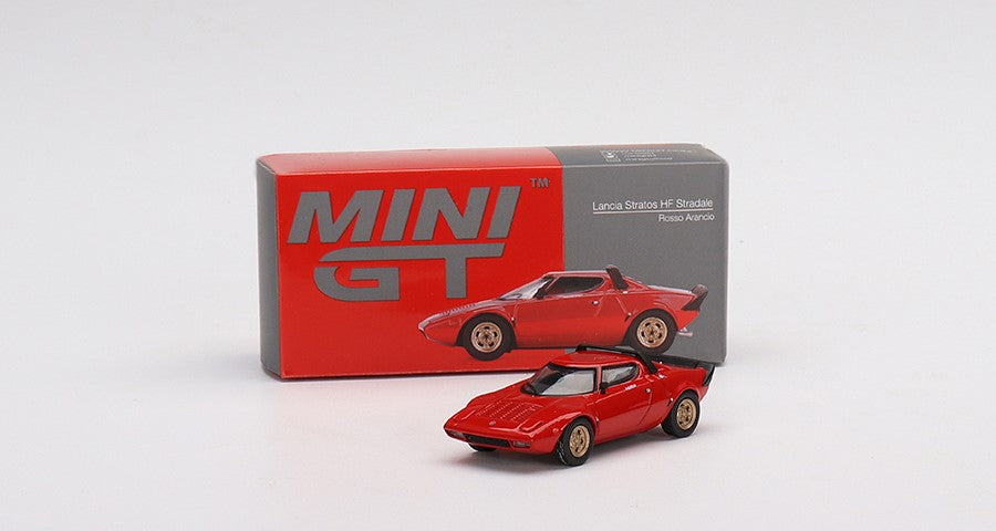 Mini GT Lancia Stratos HF Stradale Rosso Arancio