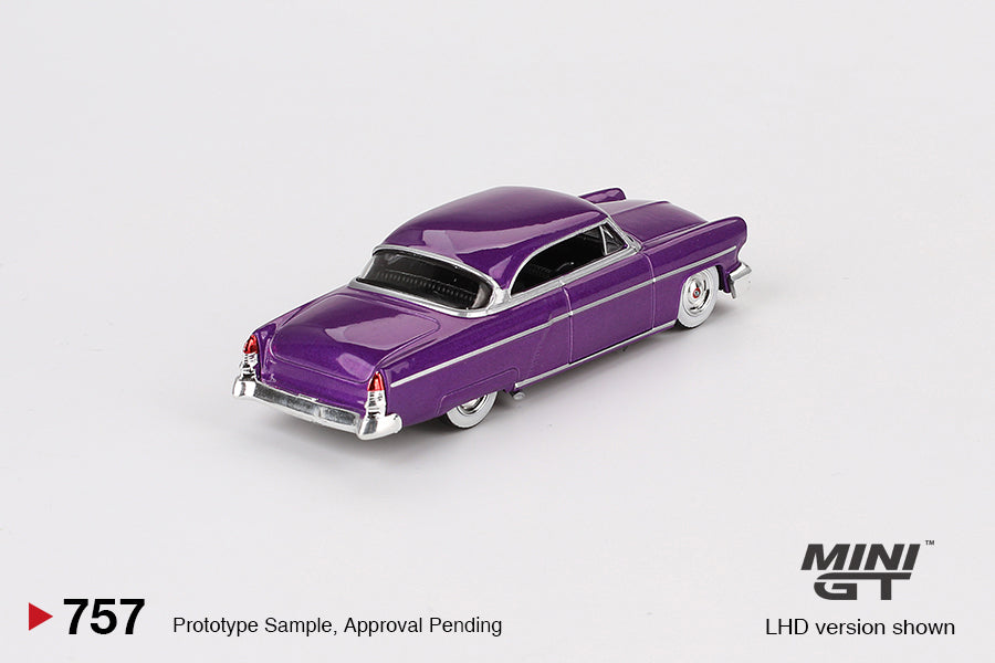 Mini GT Lincoln Capri Hot Rod 1954 Purple Metallic 1:64