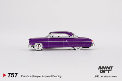 Mini GT Lincoln Capri Hot Rod 1954 Purple Metallic 1:64