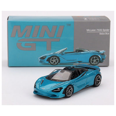 Mini GT #812:McLaren 750S Spider Belize Blue 1:64