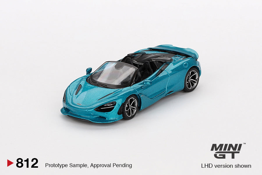 Mini GT #812:McLaren 750S Spider Belize Blue 1:64 – Krazy Caterpillar
