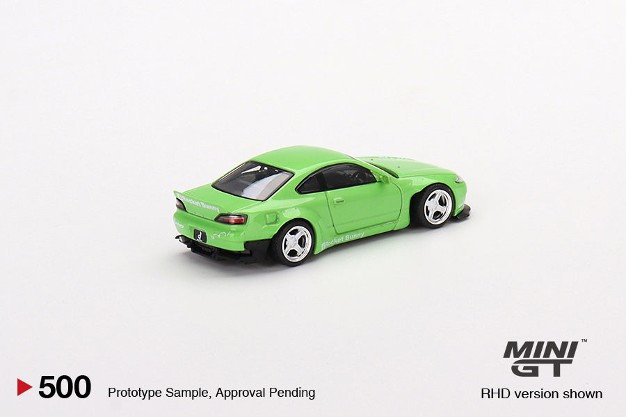 ミニカー MiniGT S15 Green Rocket Bunny MINI GT 1:64 NISSAN SILVIA S15 ROCKET BUNNY GREEN (MGT00500