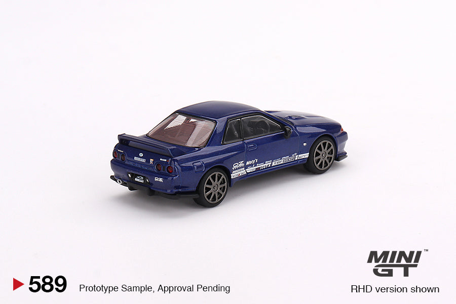 Mini GT Nissan Skyline GT-R Top Secret  VR32 Metallic Blue