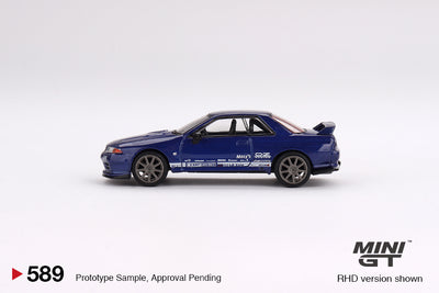 Mini GT Nissan Skyline GT-R Top Secret  VR32 Metallic Blue