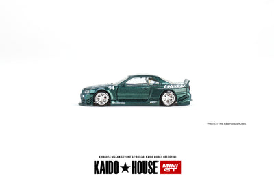 Mini GT Nissan Skyline GT-R (R34) Kaido Works GReddy V1