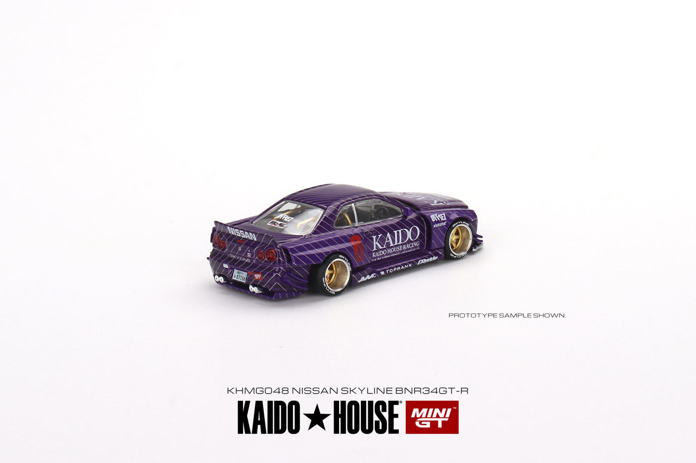 Mini GT Nissan Skyline GT-R (R34) Kaido Works V1