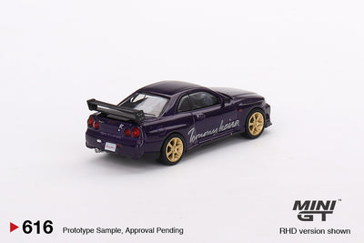 Mini GT Nissan Skyline GT-R (R34) Tommykaira R-z Midnight Purple