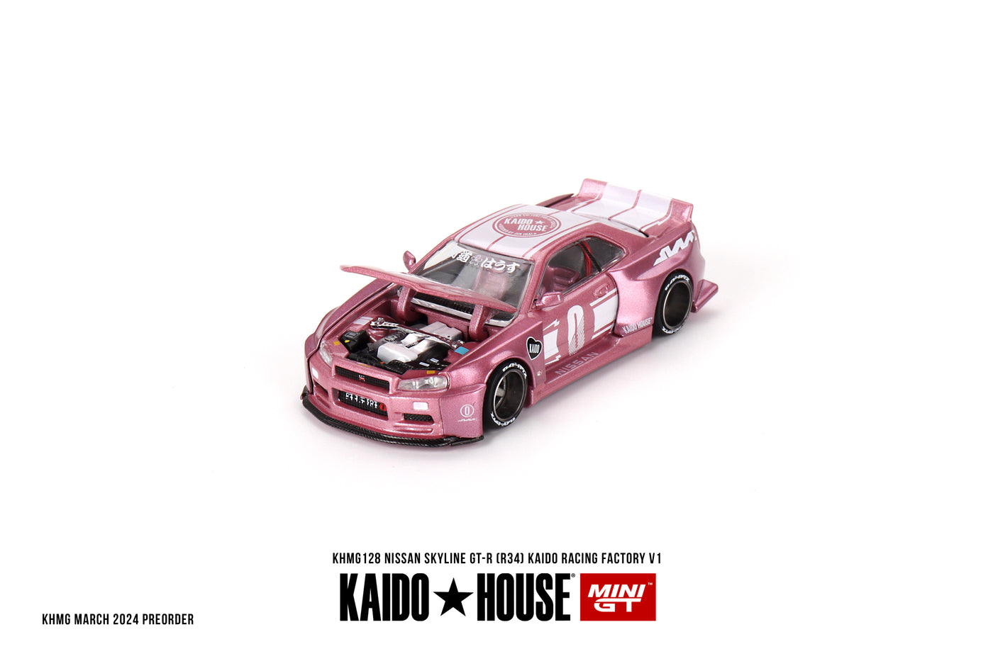 Mini GT Nissan Skyline GT-R (R34) KAIDO RACING FACTORY V1 1:64