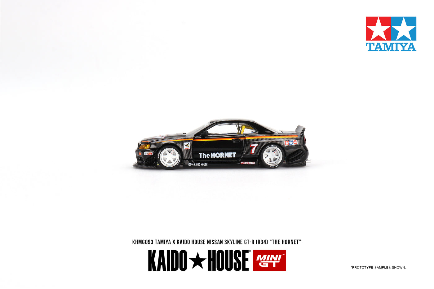 Mini GT Nissan Skyline GTR R34 Kaido House Tamiya Hornet