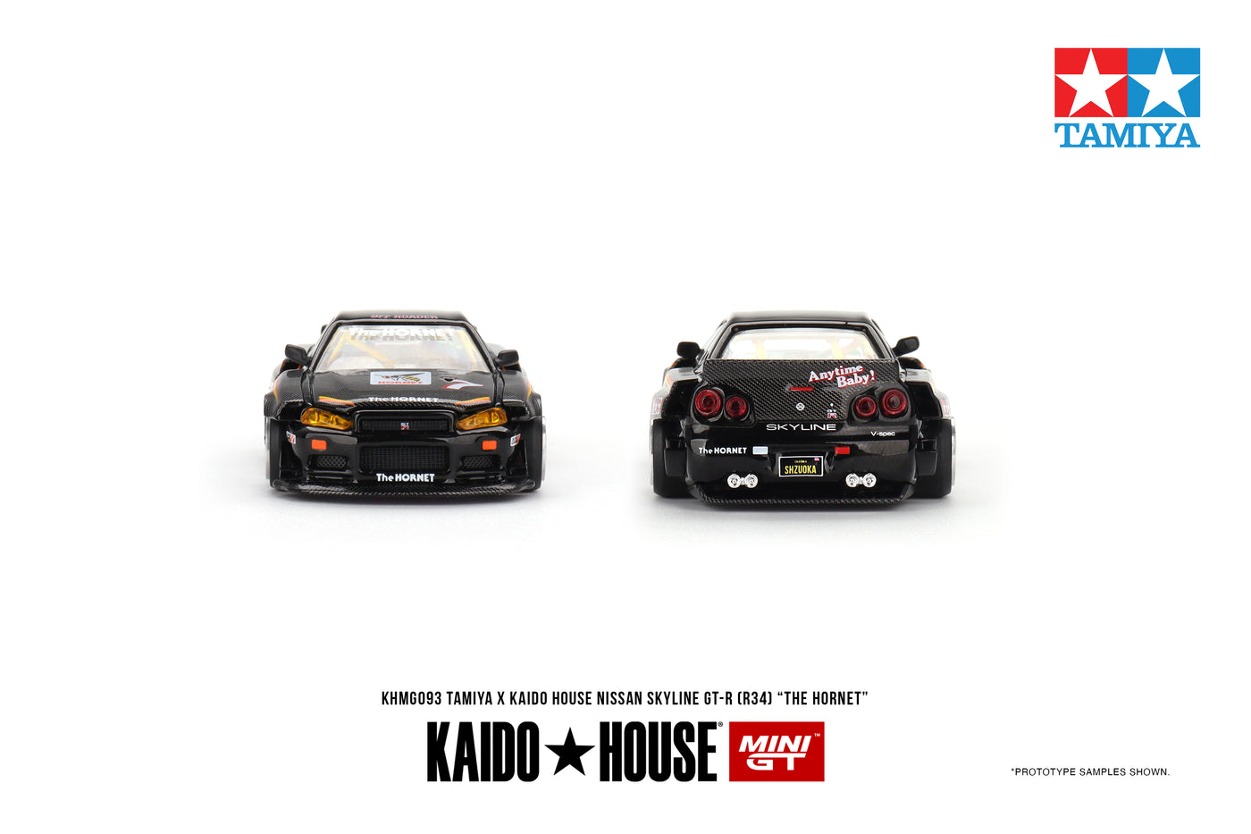 Mini GT Nissan Skyline GTR R34 Kaido House Tamiya Hornet