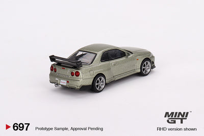 Mini GT Nissan Skyline GT-R (R34) Tommykaira R-z Millenium Jade 1:64