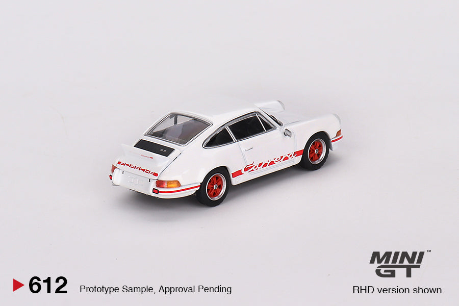 Mini GT Porsche 911 Carrera RS 2.7 Grand Prix White with Red Livery