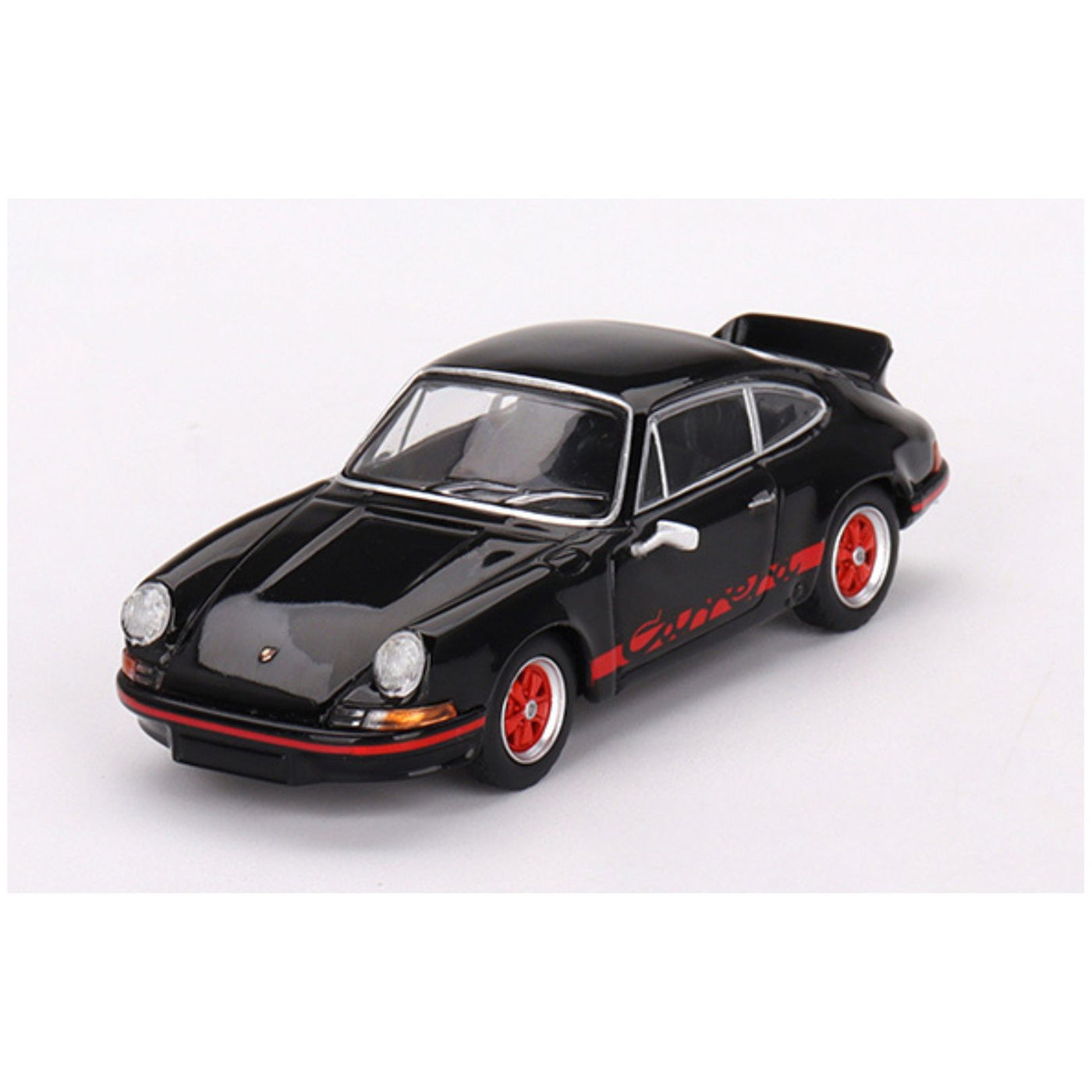 Mini GT Porsche 911 Carrera RS 2.7 Black with Red Livery