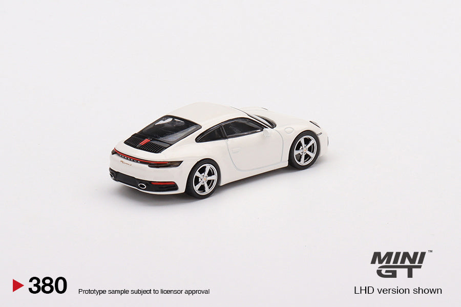 Porsche 911 (992) Carrera S White - 1:64 Die-Cast Scale Model