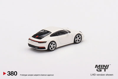 Porsche 911 (992) Carrera S White - 1:64 Die-Cast Scale Model