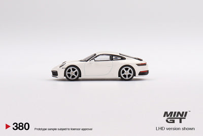 Porsche 911 (992) Carrera S White - 1:64 Die-Cast Scale Model