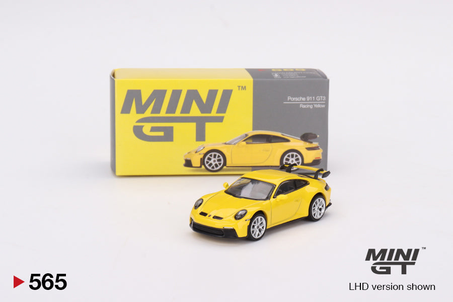 Mini GT Porsche 911 (992) GT3 Racing Yellow