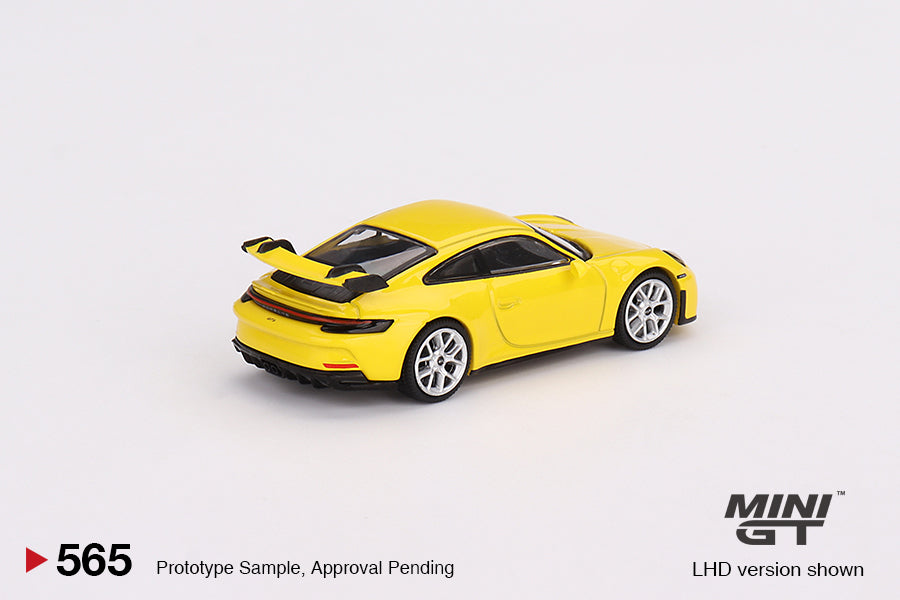 Mini GT Porsche 911 (992) GT3 Racing Yellow