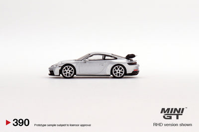 Mini GT Porsche 911 (992) GT3 GT Silver Metallic