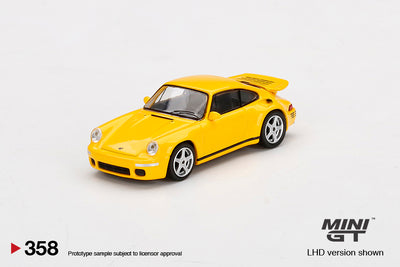 Mini GT RUF CTR Anniversary Blossom Yellow  - 1:64 Die-Cast Scale Model