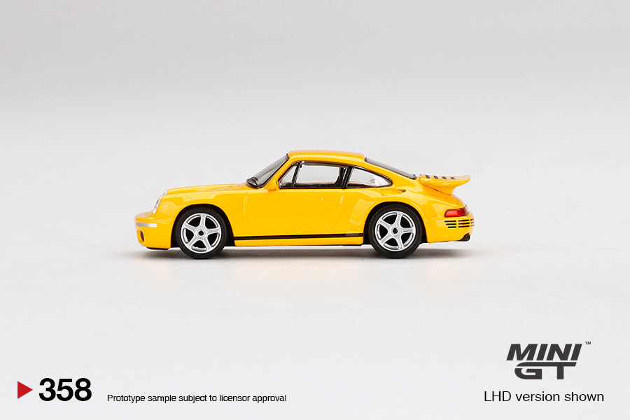 Mini GT RUF CTR Anniversary Blossom Yellow  - 1:64 Die-Cast Scale Model