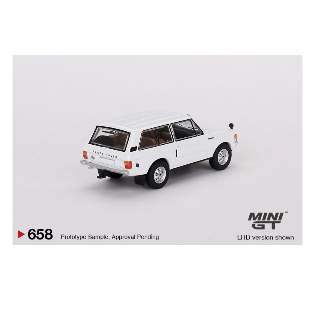 Mini GT Range Rover Davos White (1:64) Die-Cast Scale Model