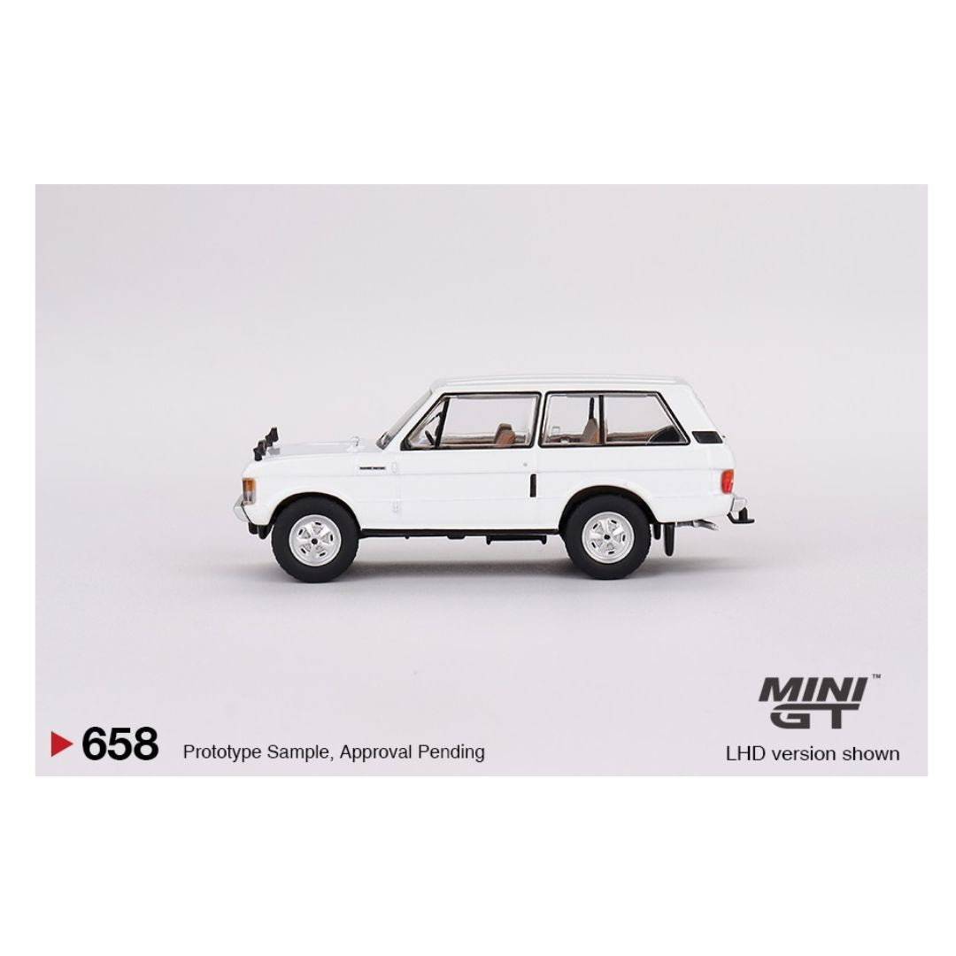 Mini GT Range Rover Davos White (1:64) Die-Cast Scale Model