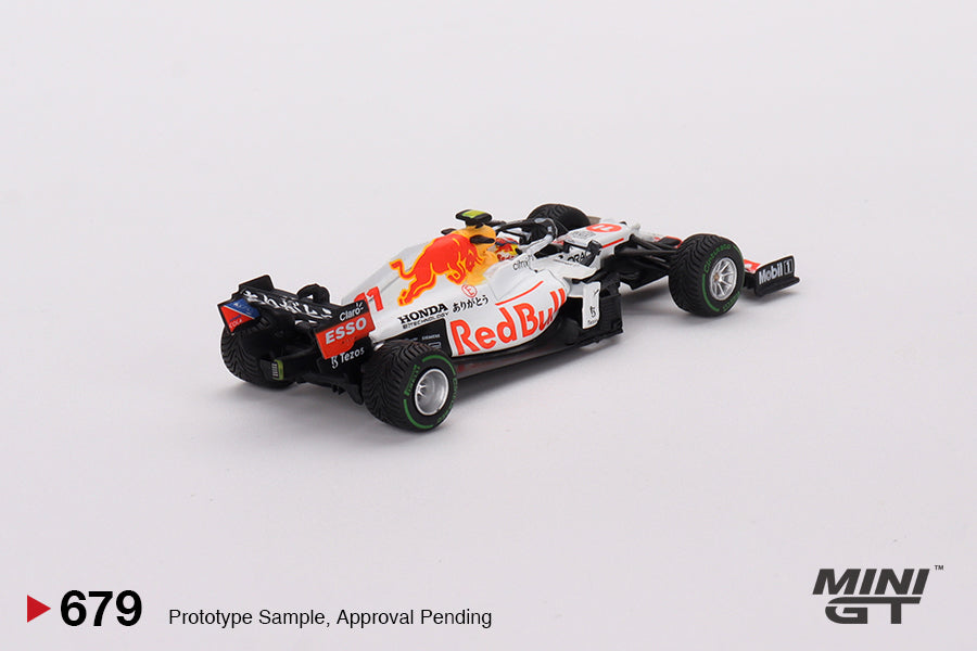 Mini GT Red Bull RB16B #11 Sergio Pérez 2021 Turkish Grand Prix 3rd Place 1:64