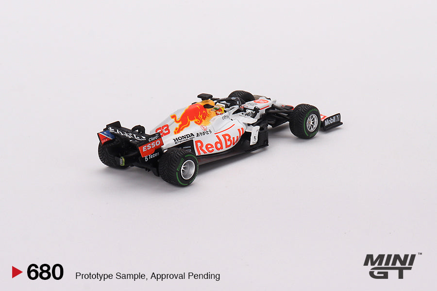 Mini GT Red Bull RB16B #33 Max Verstappen 2021 Turkish Grand Prix 2nd Place 1:64