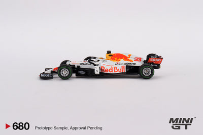 Mini GT Red Bull RB16B #33 Max Verstappen 2021 Turkish Grand Prix 2nd Place 1:64