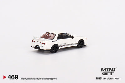 Top Secret Nissan Skyline GT-R VR32 White - Scale 1:64 | Mini GT