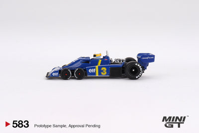 Mini GT Tyrrell P34 #3 Jody Scheckter 1976 Swedish GP Winner