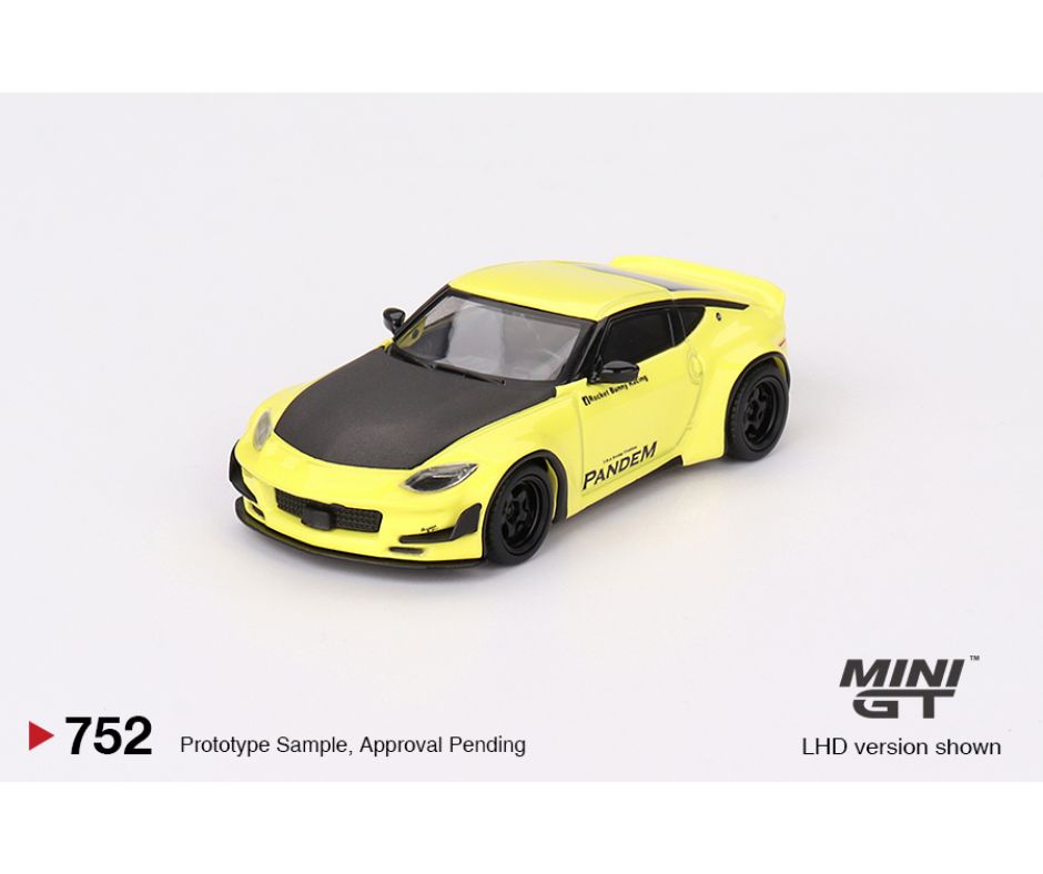 Mini GT #752: Nissan Z Pandem Ikazuchi Yellow