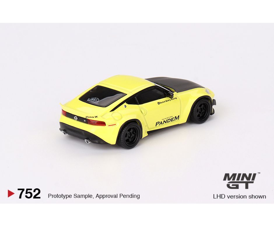 Mini GT #752: Nissan Z Pandem Ikazuchi Yellow