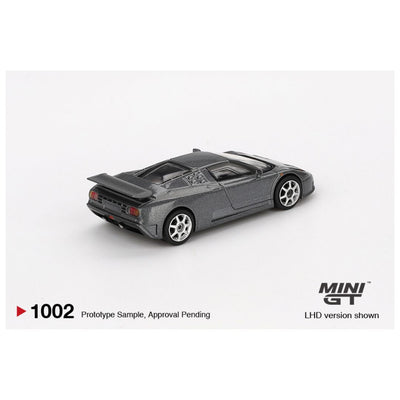 Mini GT #1002 BL: Bugatti EB110 Super Sport Grigio Scuro
