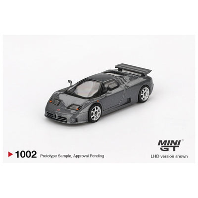 Mini GT #1002 BL: Bugatti EB110 Super Sport Grigio Scuro