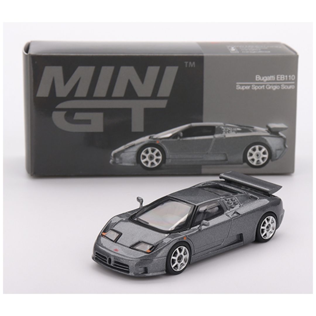 Mini GT #1002: Bugatti EB110 Super Sport Grigio Scuro
