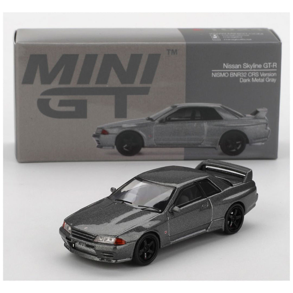 Mini GT #1024: Nissan Skyline GT-R (NISMO BNR32 CRS Version) Dark Metal Gray