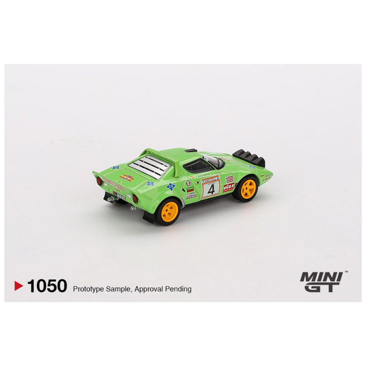 Mini GT #1050: Lancia Stratos HF #4 1979 Spanish Rally Champion