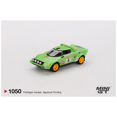 Mini GT #1050: Lancia Stratos HF #4 1979 Spanish Rally Champion