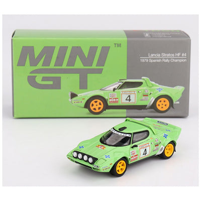 Mini GT #1050: Lancia Stratos HF #4 1979 Spanish Rally Champion