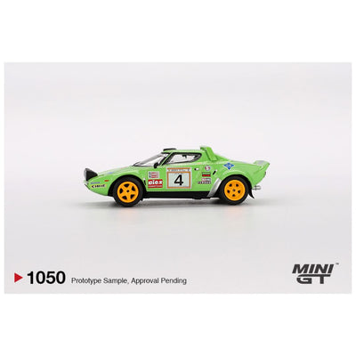 Mini GT #1050: Lancia Stratos HF #4 1979 Spanish Rally Champion