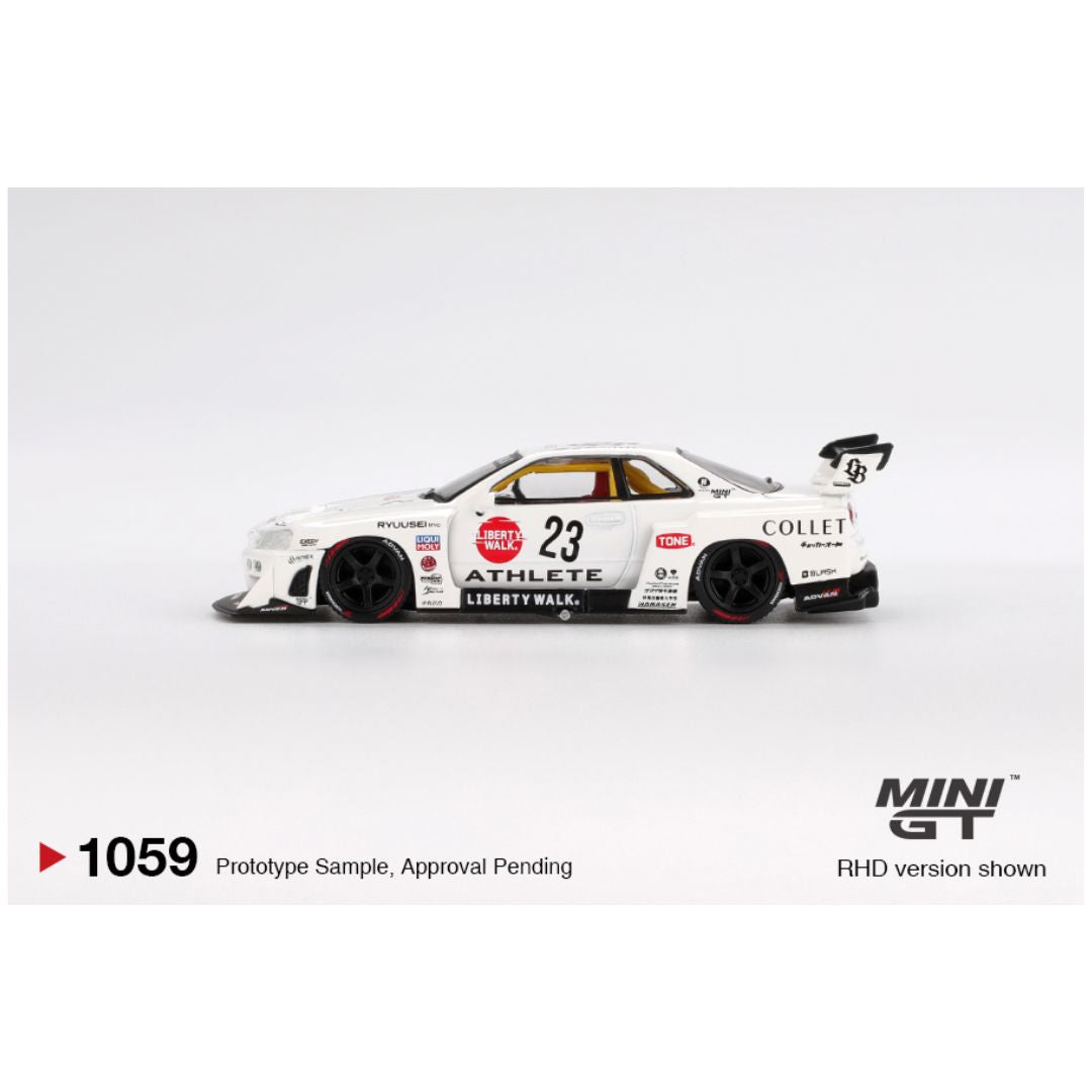 Mini GT #1059: Nissan LB-ER34 Super Silhouette ATHLETE/COLLET