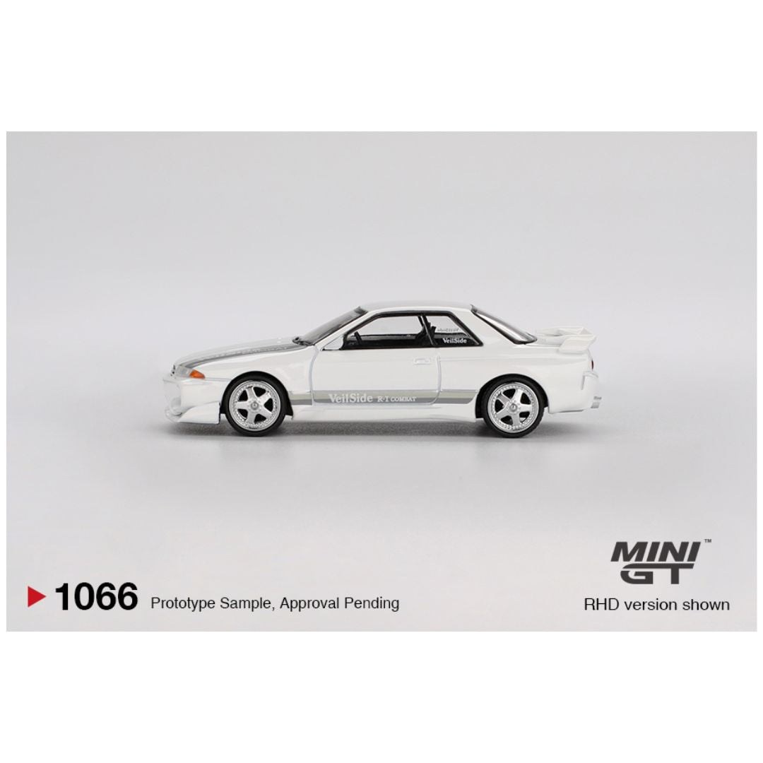 Mini GT #1066: Nissan Skyline GT-R (R32) VeilSide Combat C-I White