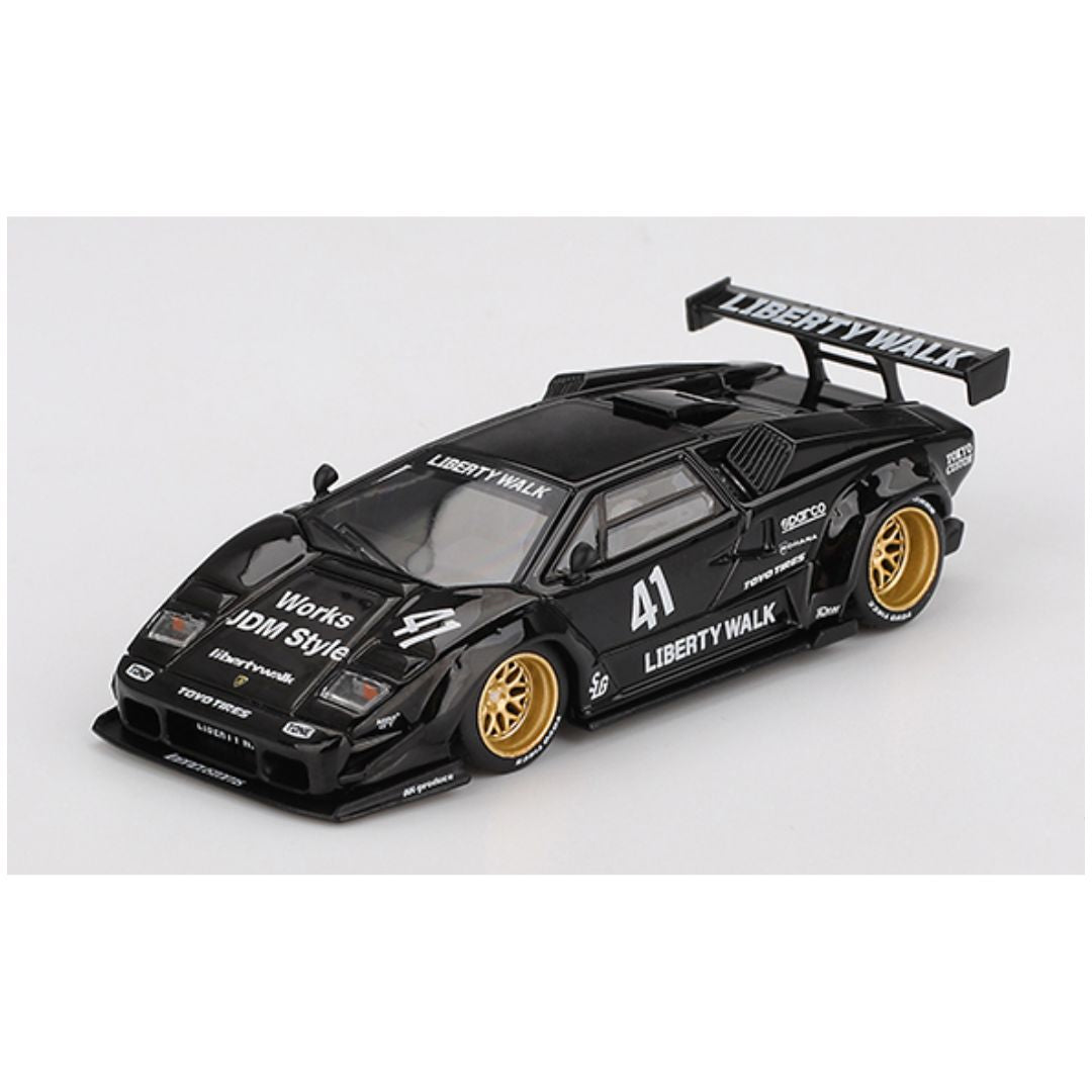 Mini GT #1081: Lamborghini Countach LB-Works Black – Krazy Caterpillar