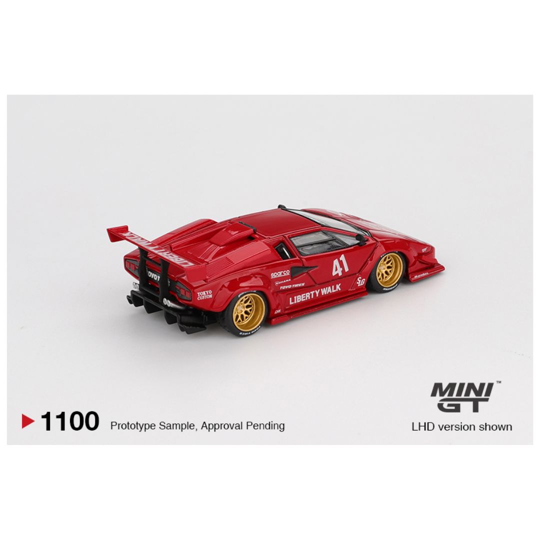 Mini GT #1100: Lamborghini Countach LB-WORKS Red – Krazy Caterpillar